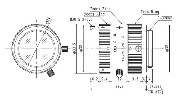 Unce M3514-MP2 2/3" Megapixel Lens